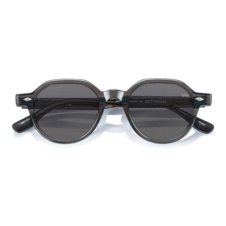APRIL Plate Frame Irregular Shape Sunglasses With Polarized Lenses Unisex-15