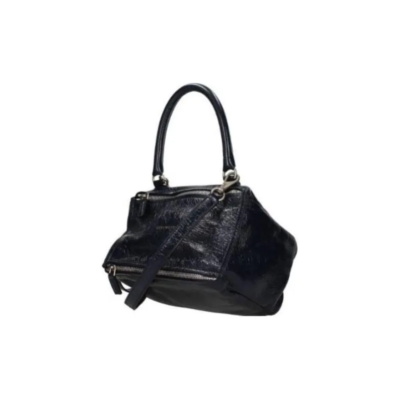 GIVENCHY Patent Leather Leather Handbag Regular Women's Blue-1