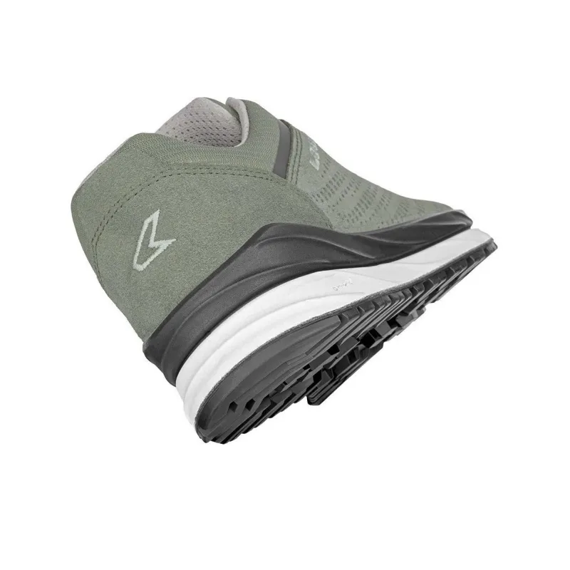 Lowa Malta GTX Anti-Slip Wear-Resistant Low-Top Trekking Shoes Women's Green Black-4