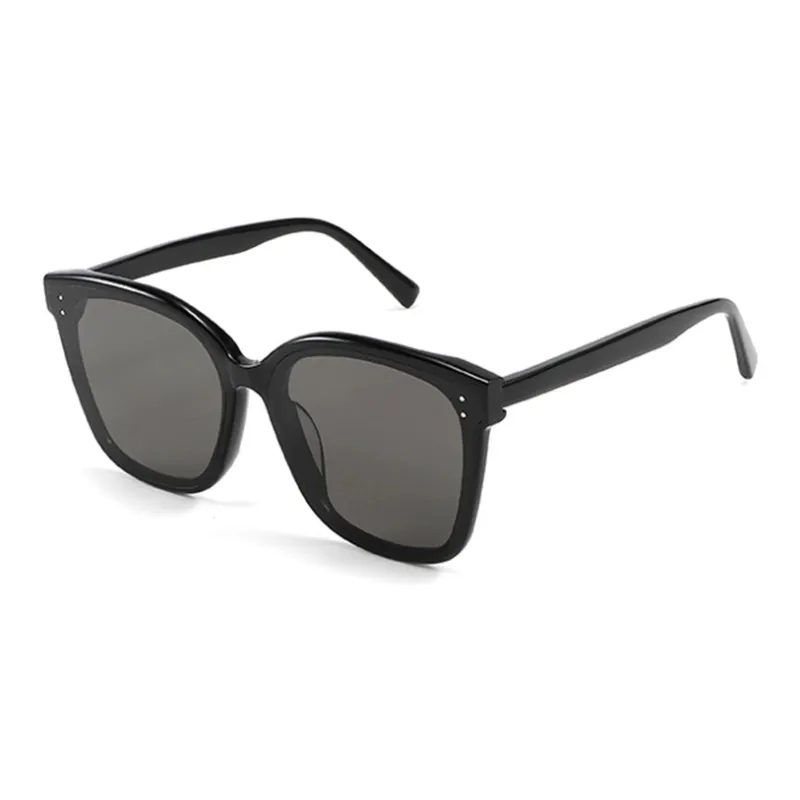 BOELEO Plate Frame Irregular Shape Sunglasses Unisex Black Transparent-1