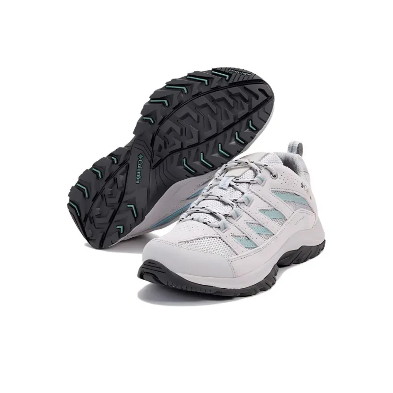Columbia Crestwood Cushioning, Slip Resistant, And Abrasion Resistant Low Top Hiking Shoes Women's Light Gray-4