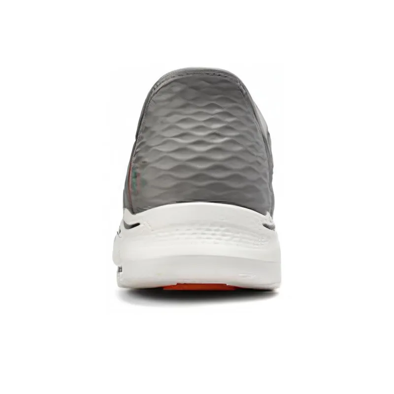 Skechers Slip Ins Slip Ins Technology Anti Slip And Wear Resistant Lightweight Low Top Casual Shoes Men's Gray Orange-3