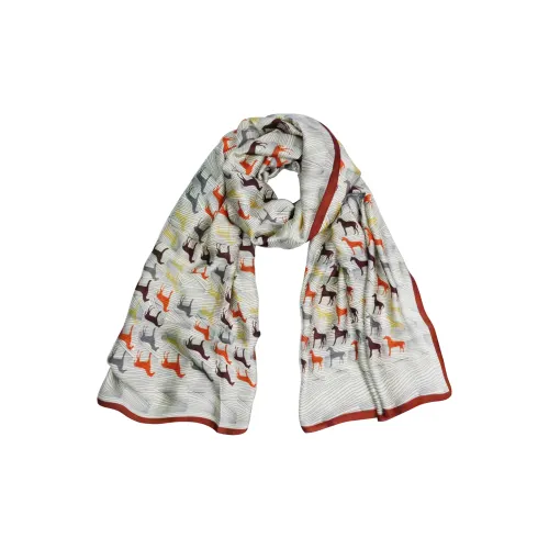 Eucalyptus ornamentation Silk Scarves Women's