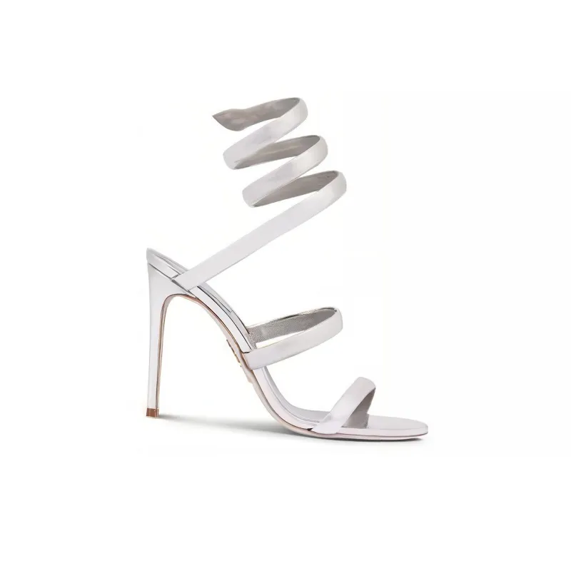 René Caovilla Cleo 100mm Leather Sandals-1