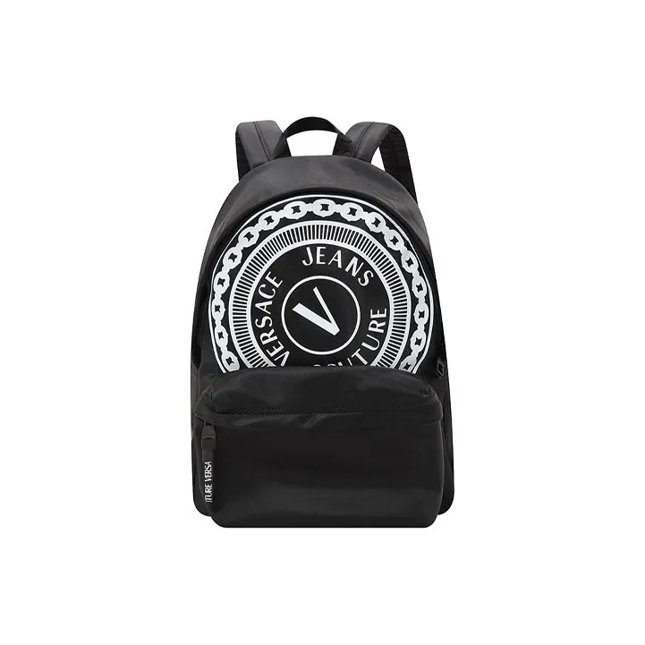 VERSACE JEANS COUTURE Polyester Backpack Men's Black-0