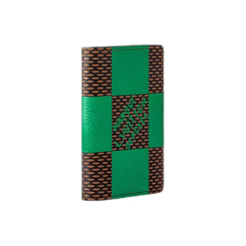 LOUIS VUITTON Pocket Organizer Damier Pop Green-1