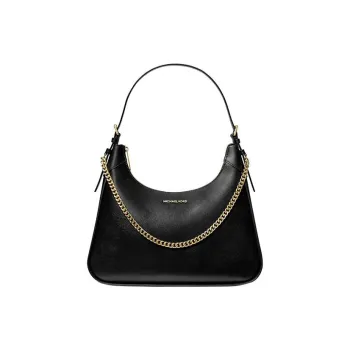 MICHAEL KORS Wilma Leather Handbag, Shoulder Bag Women's Black
