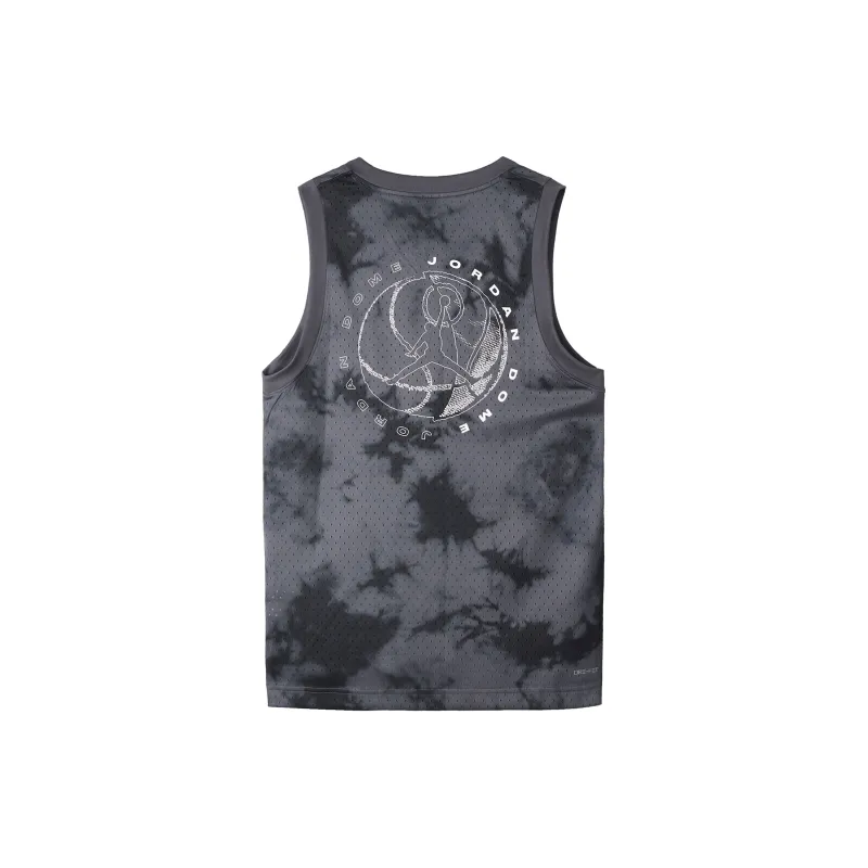 Jordan Men's Tie-Dye Loose Fit Sleeveless Tank Black-1