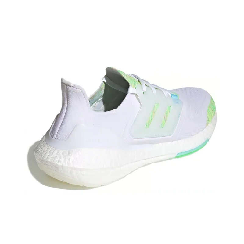 Adidas Ultra Boost 22 White Bliss Blue Solar Green-3
