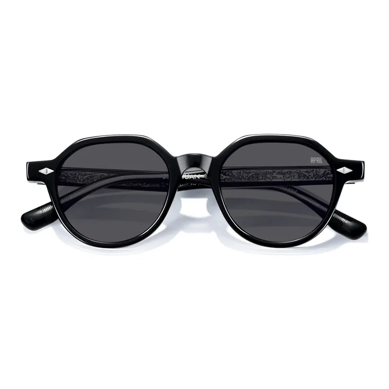 APRIL Plate Frame Irregular Shape Sunglasses With Polarized Lenses Unisex-4