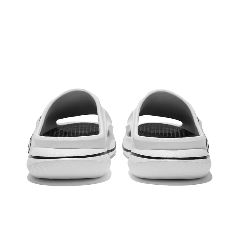 Cool Bucket Cloud Series Cut Out Slip Resistant Slide Slippers Unisex Cloud White Black-4