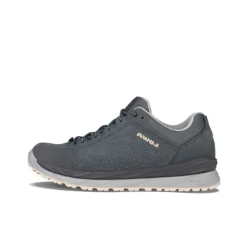 Lowa Malta GTX Anti-Slip Wear-Resistant Low-Top Trekking Shoes Women's Gray Pink
