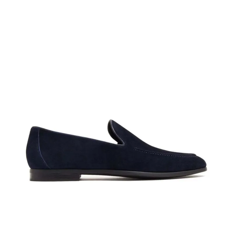 Magnanni Almond-toe Suede Loafers-1