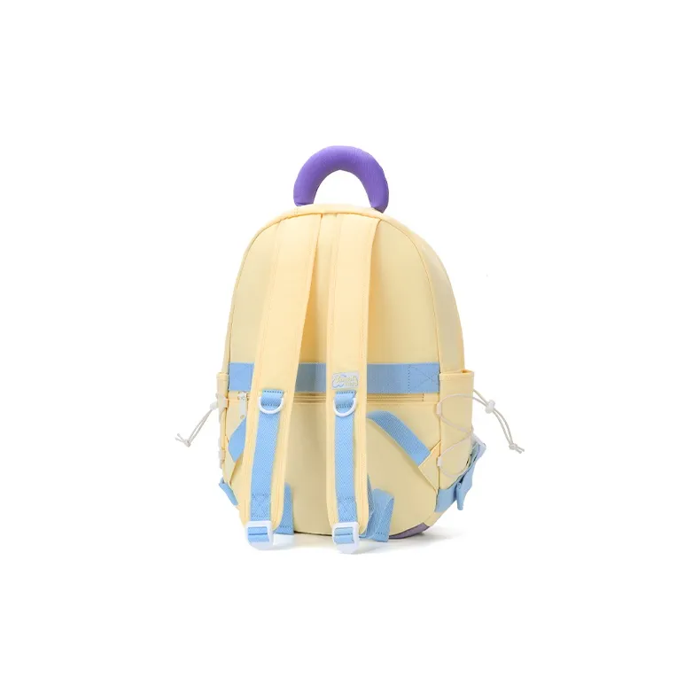 VANWALK Polyester Backpack Regular Unisex Yellow/Blue/White/Purple-2