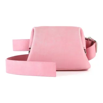 OSOI PECAN BROT Cow Leather Shoulder Bag Women's Vintage Pink