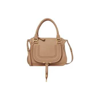 Chloe Marcie Grained Calfskin Light Umber Small Size Women's Light Umber