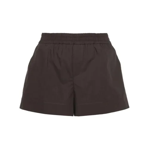 PAROSH Casual Shorts Women's Chocolate Brown