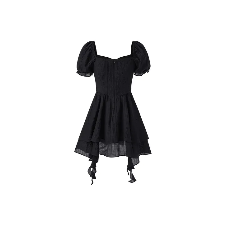 LEDIN Short Sleeved Dresses Women's Black-1