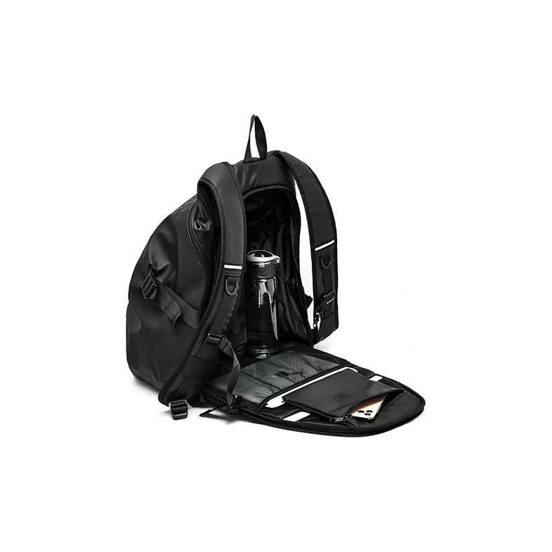 RIOREX Fabric Backpack Regular Unisex Black-5