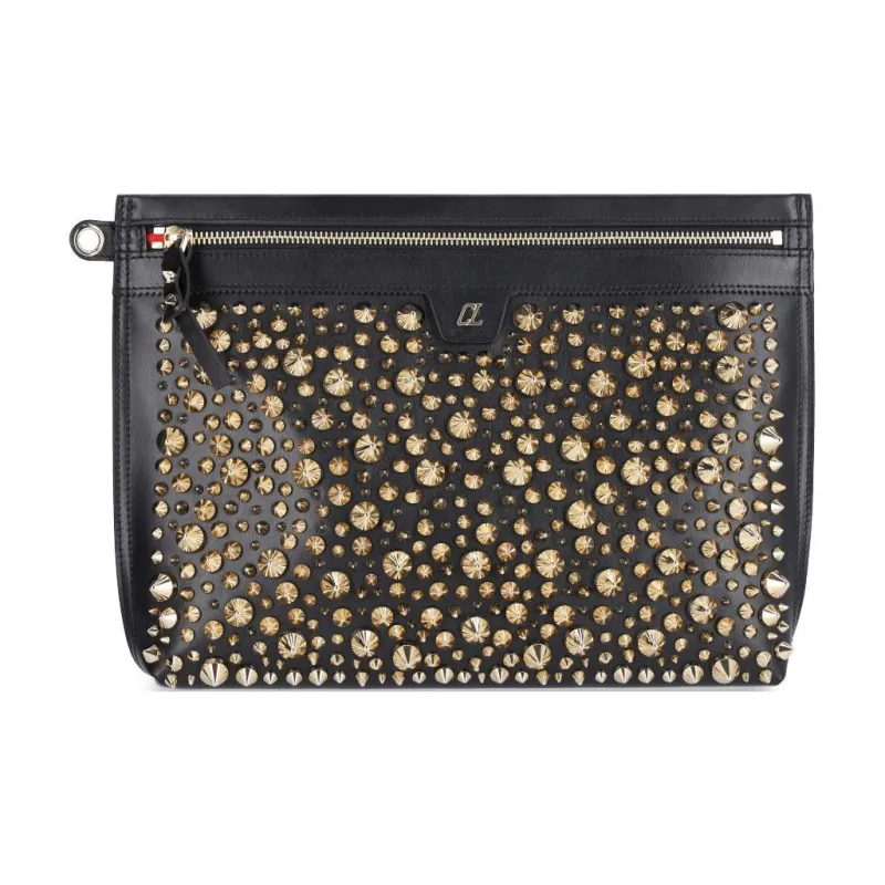 CL LUBOTING Calfskin Clutch Men's Black-1