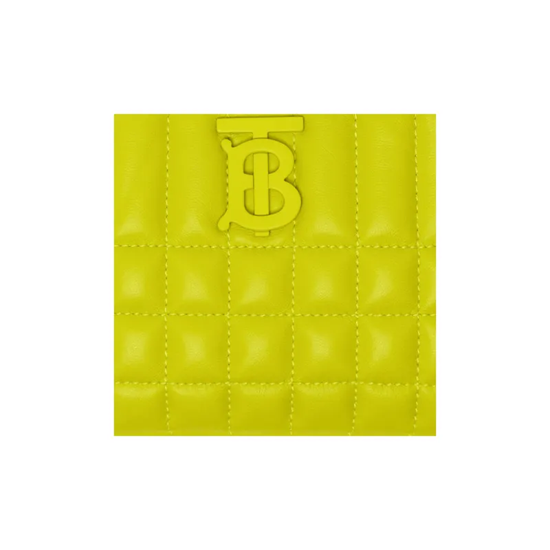 Burberry Lola Bag Quilting Lambskin Camera Bag Storage Bag Crossbody Bag Shoulder Bag Women's Bright Yellow-5