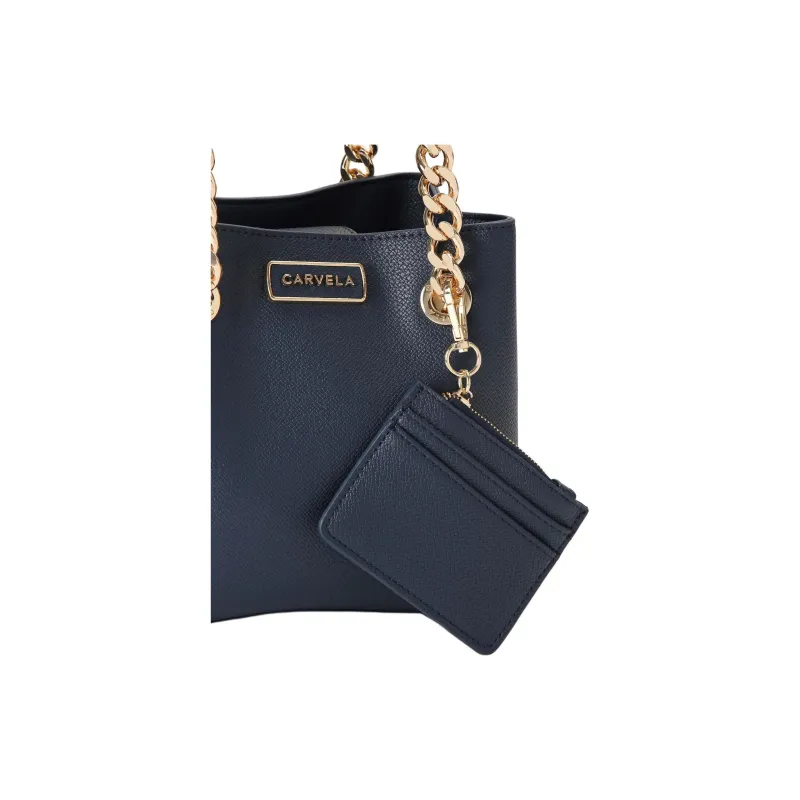 Kurt Geiger London Leather Handbag Crossbody Bag Mini Women's Marine Blue-3