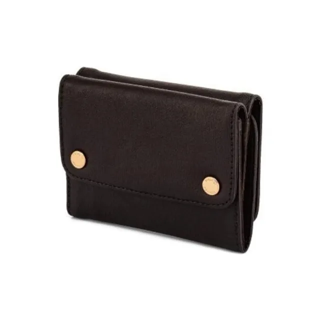 PORTER Ounce Cotton With PU And Canvas Coin Purse Unisex Brown-3