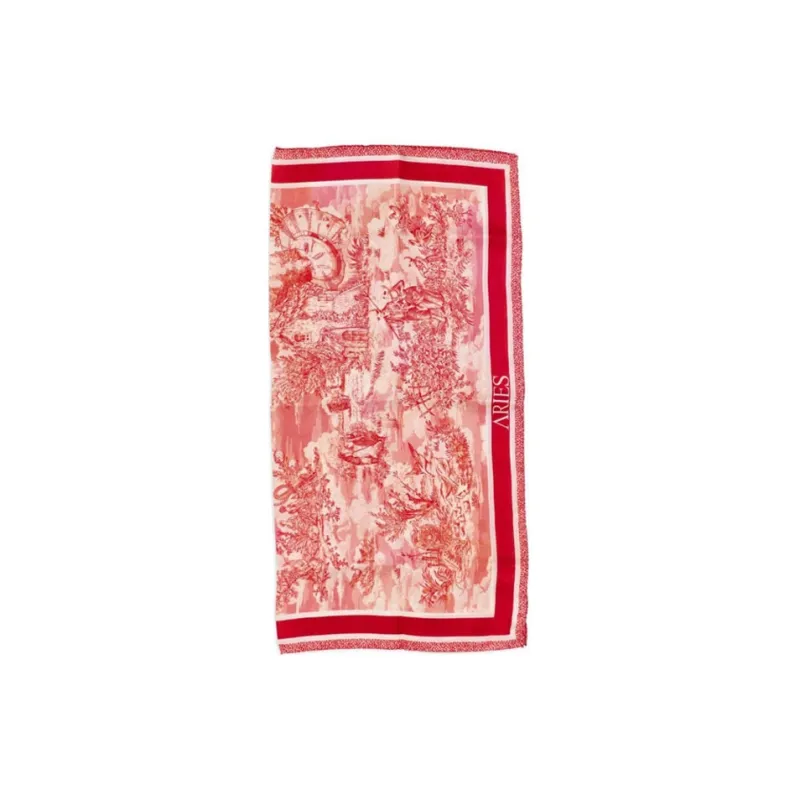 Aries Toile De Jouy Silk Scarf-1
