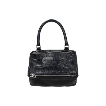 GIVENCHY Patent Leather Leather Handbag Regular Women's Blue