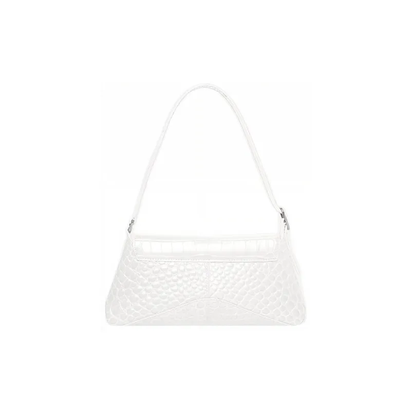 Balenciaga Cow Leather Shoulder Bag, Crossbody Bag Trumpets Women's White-2