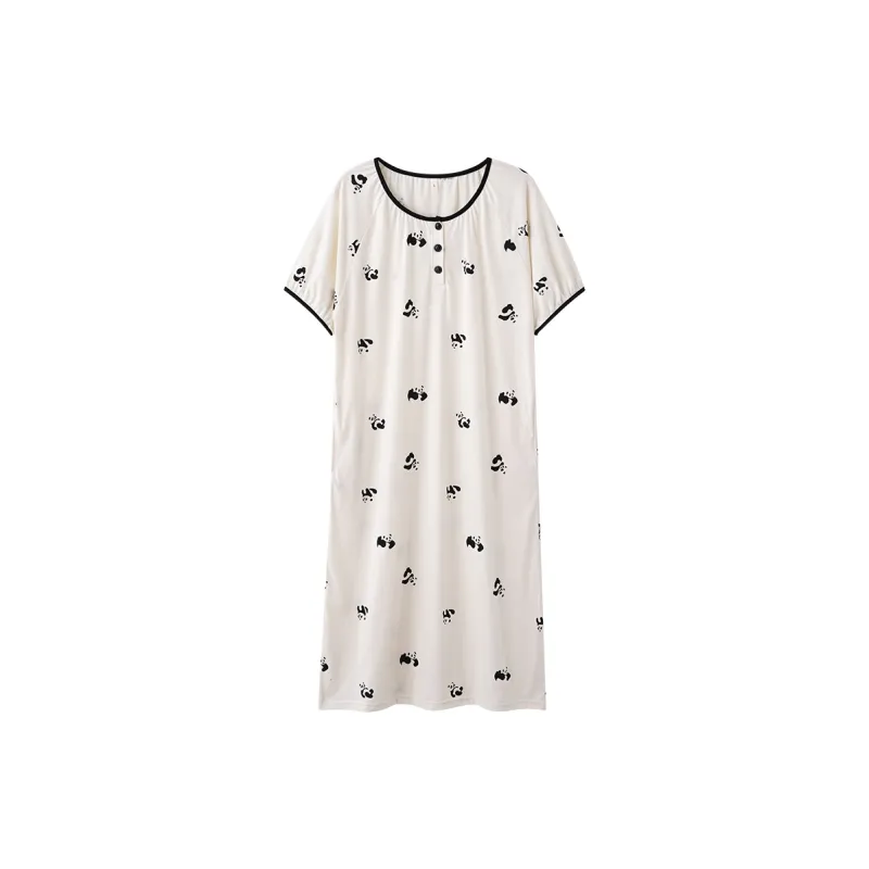 The Story Of The Flower Season Nightgown Women's White-0