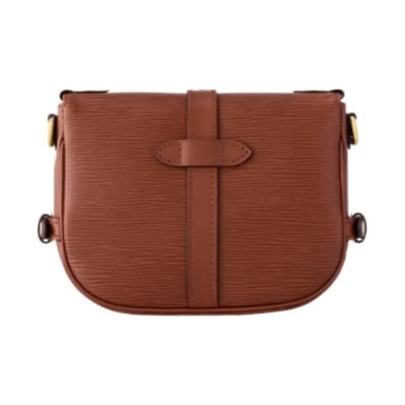 LOUIS VUITTON SAUMUR BB Cow Leather Shoulder Bag Crossbody Bag Handbag Small Size Women's Brown-2