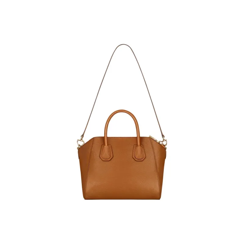 GIVENCHY Buffalo Leather Patchwork Leather Handbag Small Size Women's Soft Tan-2