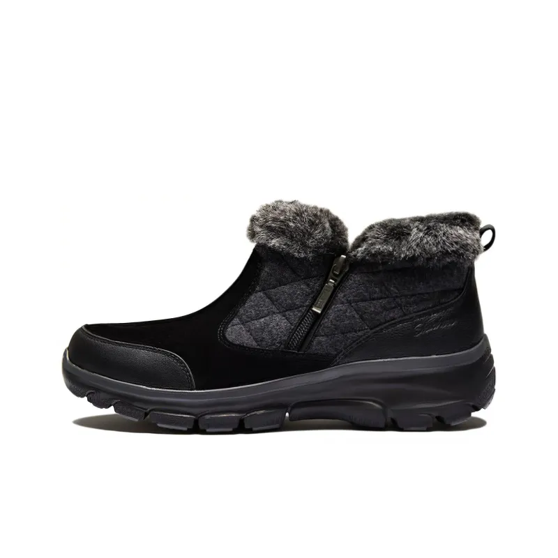 Skechers Easy Going Warm Vibez Ankle Boots Women's Black Gray-0