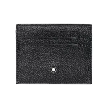 MONTBLANC Meisterstuck Beaded Leather Card Holder Men's Black