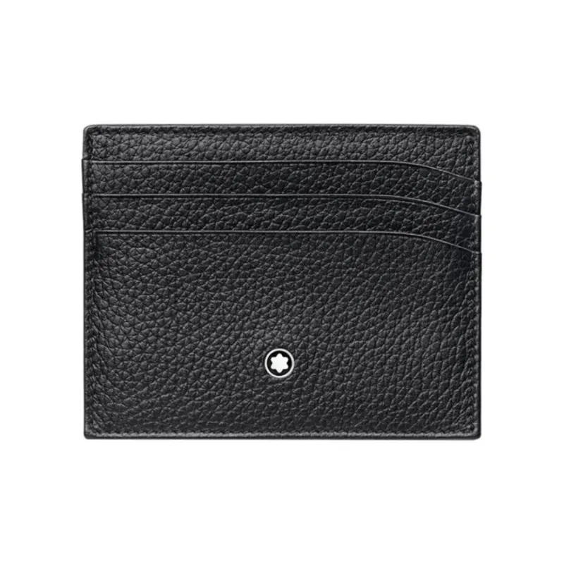 MONTBLANC Meisterstuck Beaded Leather Card Holder Men's Black-0