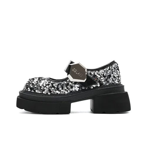 EBLAN Loafers Women's Silver