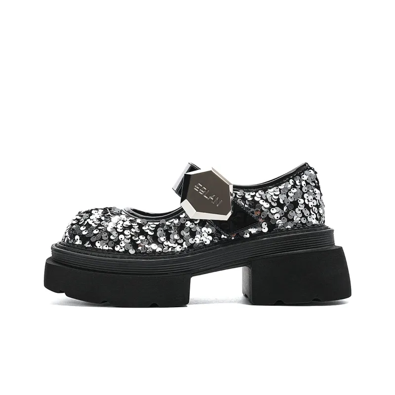 EBLAN Loafers Women's Silver-0