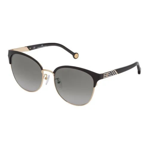 CarolinaHerrera Metal Browline Sunglasses Women's Black
