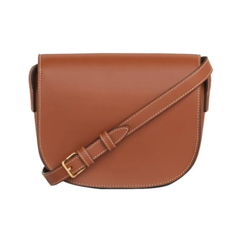 CELINE Cuir Triomphe Smooth Cow Leather Shoulder Bag Crossbody Bag Women's Tawny-2