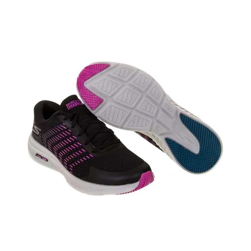 Skechers Go Run Hyper Burst Cushioning Anti-Slip And Wear-Resistant Low-Top Casual Running Shoes Women's Black Purple-4