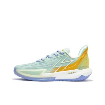 361° BIG3 4.0 Quick Pro Basketball Shoes Men Low Top Bleached Light Green/Iris