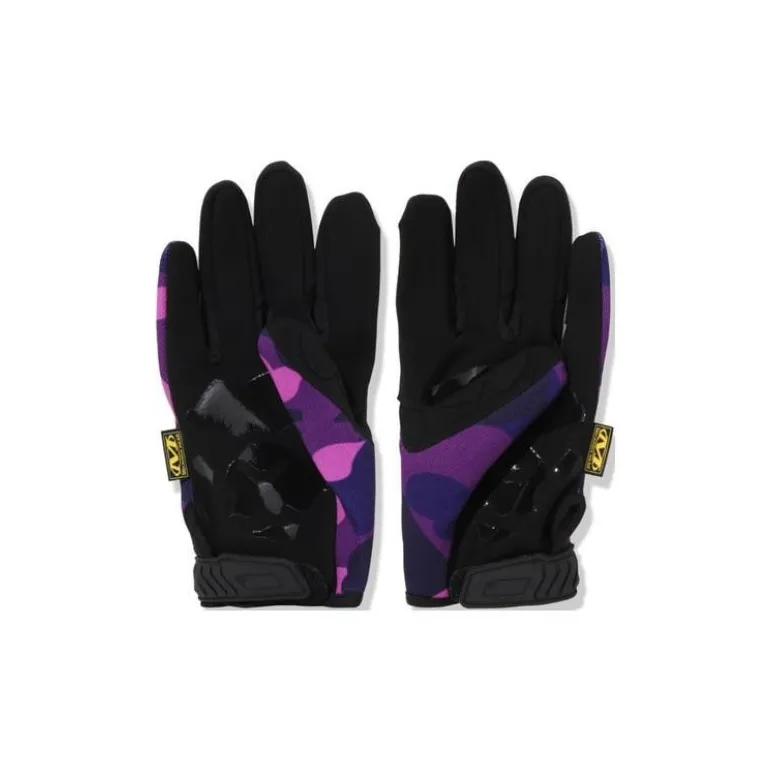 A BATHING APE Color Camo Mechanix Wear Gloves-5