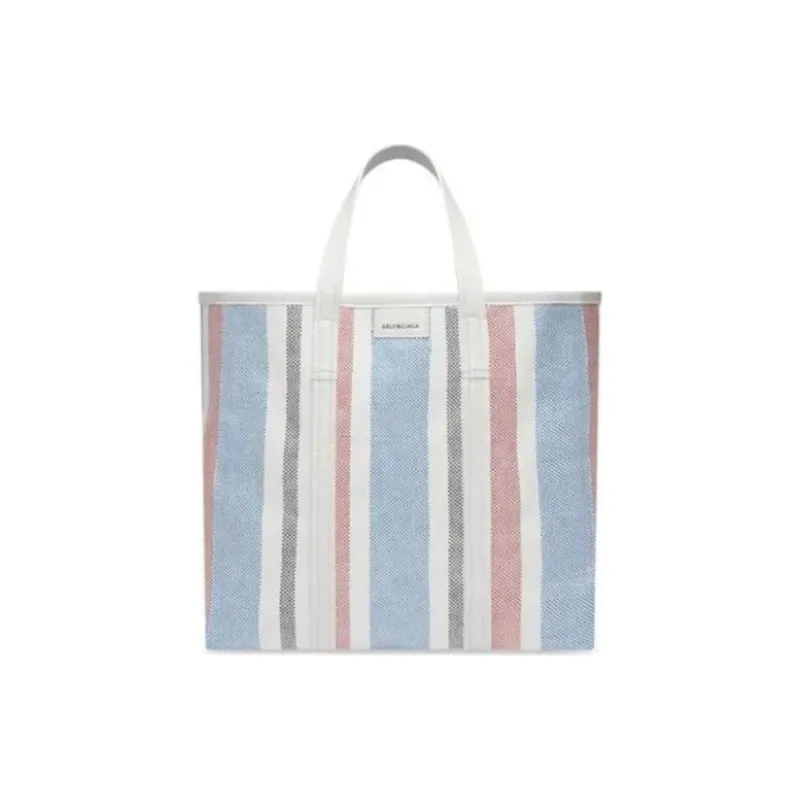 Balenciaga Barbes Polyamide Tote Bag, Shopping Bag, Shoulder Bag, Handbag Medium Size Women's Blue-0