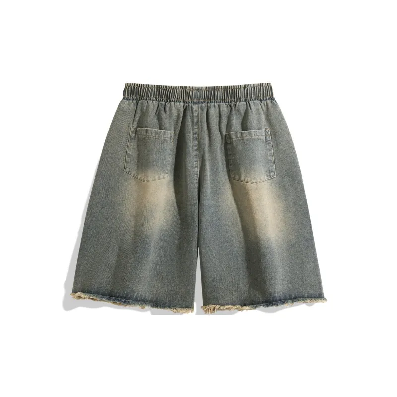NOTFORMAD Denim Shorts Unisex Gray-8