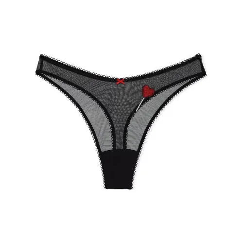 Victoria's Secret PINK VICTORIA'S SECRET PanticolalesscavadafrenteTeas/Nl Underpants Women's 1 Pack Black