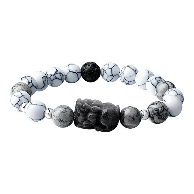 KINGFOCUS Obsidian Bracelets Men's-0