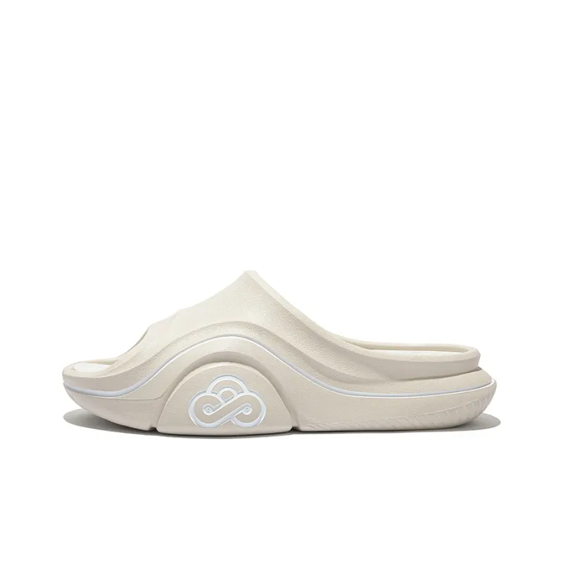 Cool Bucket Cloud Series Quiet Odor Resistant Slide Slippers Unisex Cloudy Brown White-0