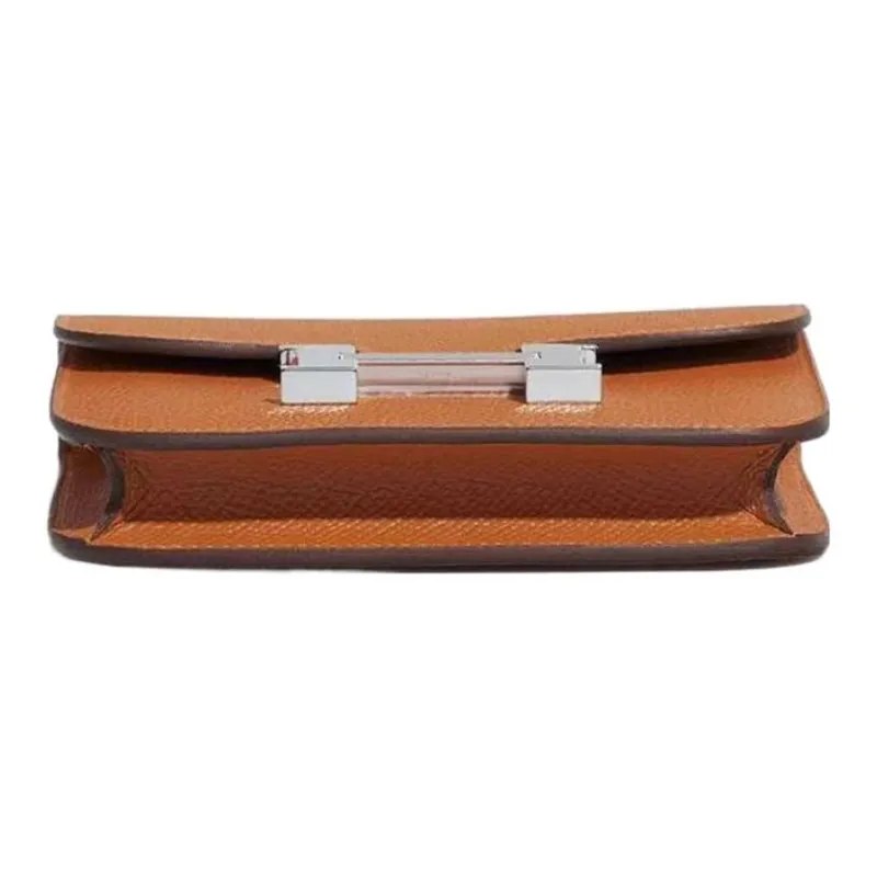 HERMES Constance Slim Epsom Calfskin Clutch Wallet Fanny Pack Women's 1H Toffee Color-3