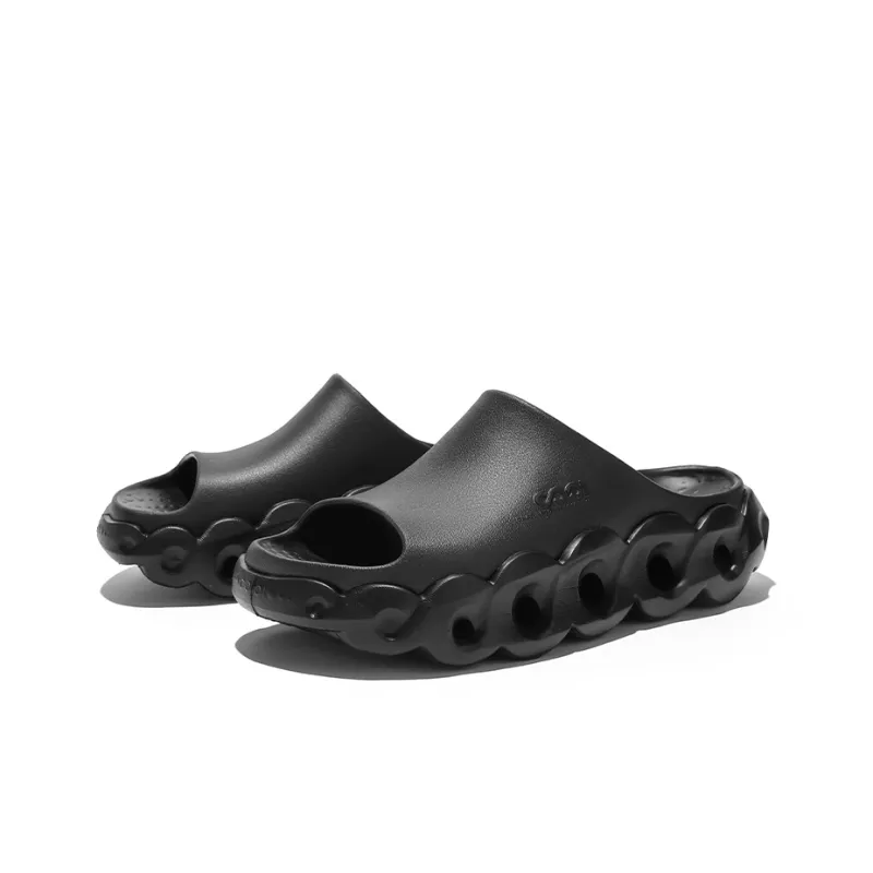 Cool TANK DE Abrasion Resistant Slip Resistant Slide Slippers Unisex Meteor Black-3